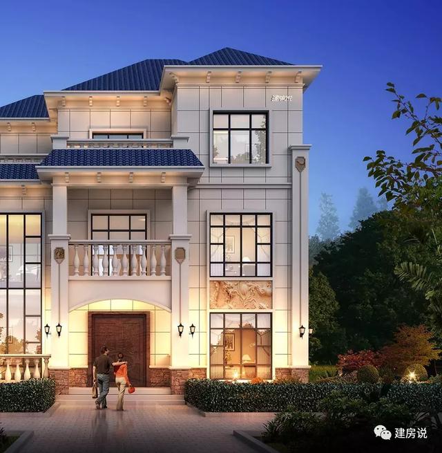 三層歐式別墅設計圖，高貴大氣，讓人心生向往。