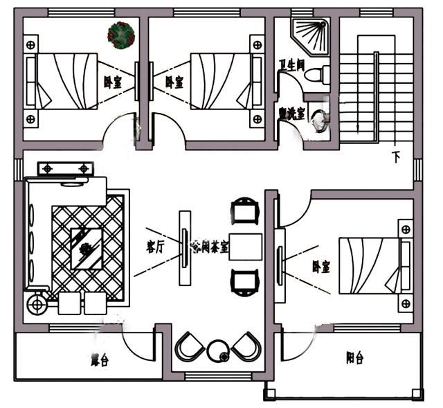 5棟農村簡約二層自建別墅設計圖，各種款式任你挑選