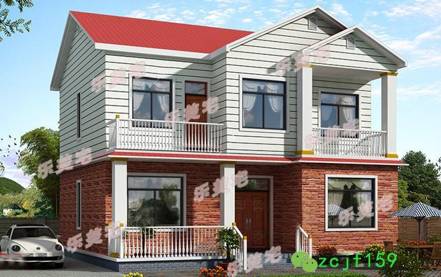 5棟農村簡約二層自建別墅設計圖，各種款式任你挑選