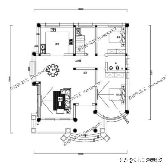 4款豪氣沖天的三層歐式別墅設計圖，非常經濟的歐式小洋樓