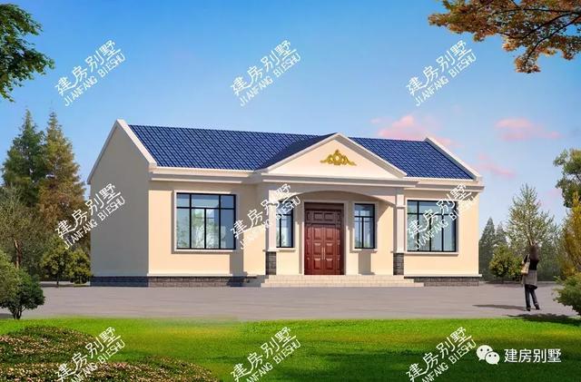 5棟低造價(jià)的一層自建房設(shè)計(jì)圖，一層別墅可以建出多層別墅的氣勢