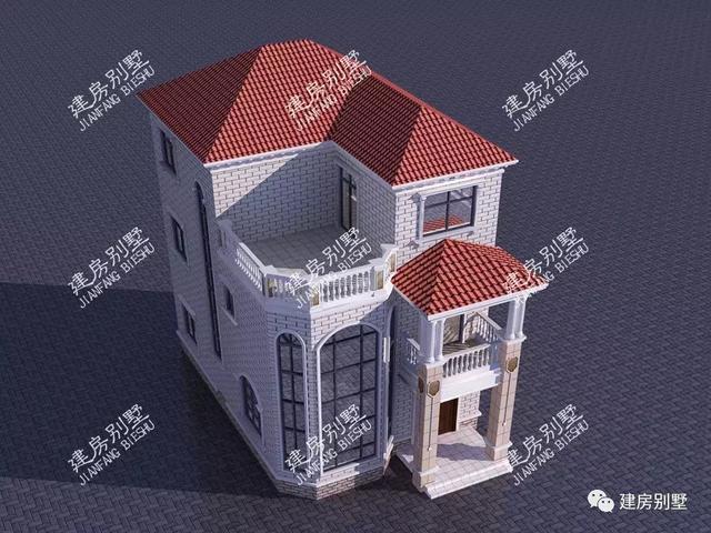 兩棟開間8-9米之間的自建房設計圖，建棟漂亮實用的別墅