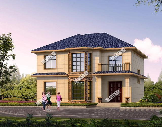 3棟面寬12.6米二層別墅設計圖，兩款帶堂屋設計