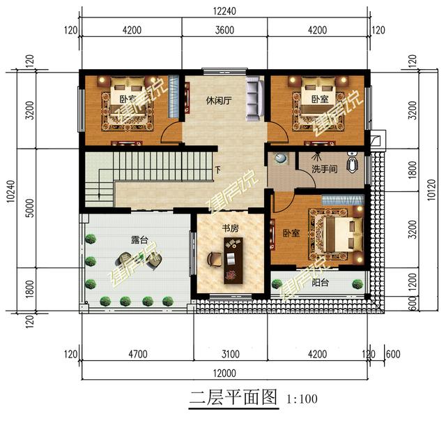 3套二層別墅設計圖，只要20萬左右就可以建，貸款也要蓋一棟
