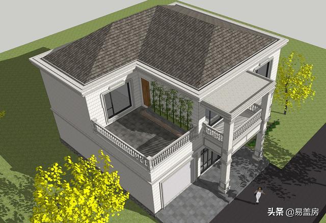 四川遂寧別墅項目概況：二層簡歐風格別墅設計圖，布局明確清晰