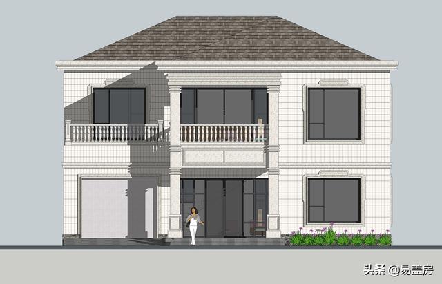 四川遂寧別墅項目概況：二層簡歐風格別墅設計圖，布局明確清晰