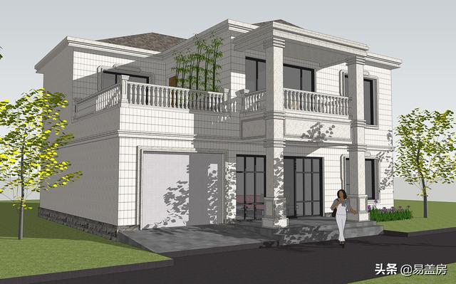 四川遂寧別墅項目概況：二層簡歐風格別墅設計圖，布局明確清晰