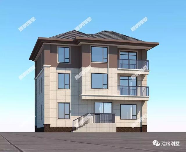 開間11.4米的2棟自建房設(shè)計圖，造價居中，外觀很美