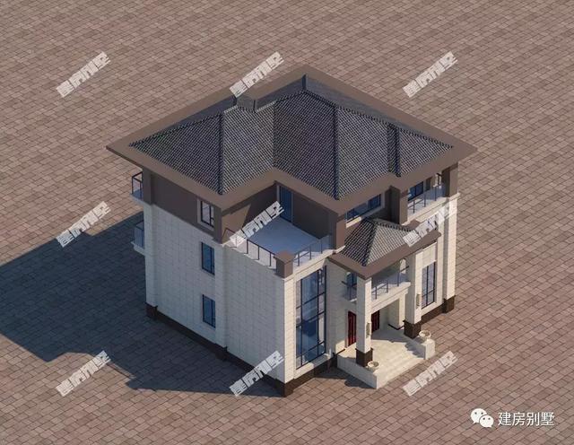 開間11.4米的2棟自建房設(shè)計圖，造價居中，外觀很美