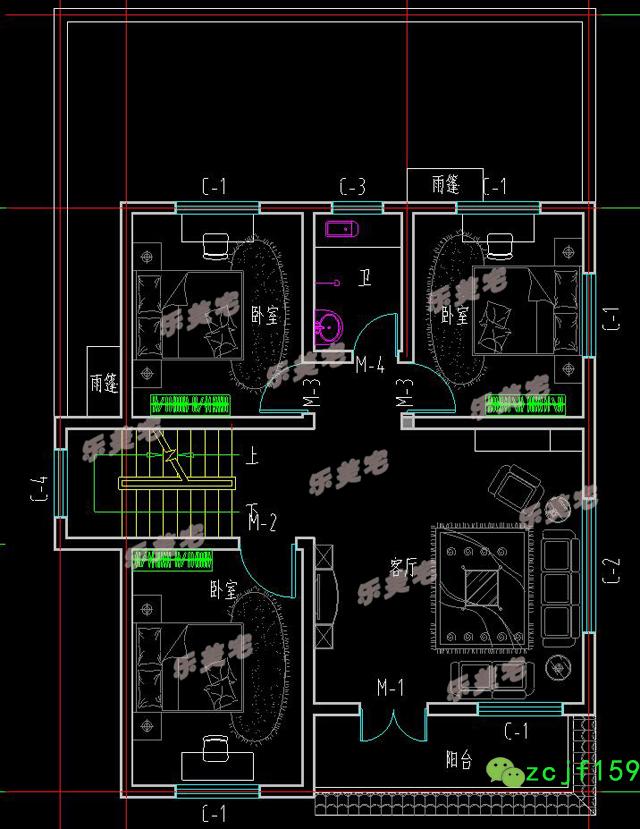 90平米農村二層半自建房設計圖，經典實用的三層農村自建房設計方案