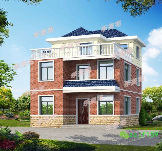 90平米農村二層半自建房設計圖，經典實用的三層農村自建房設計方案