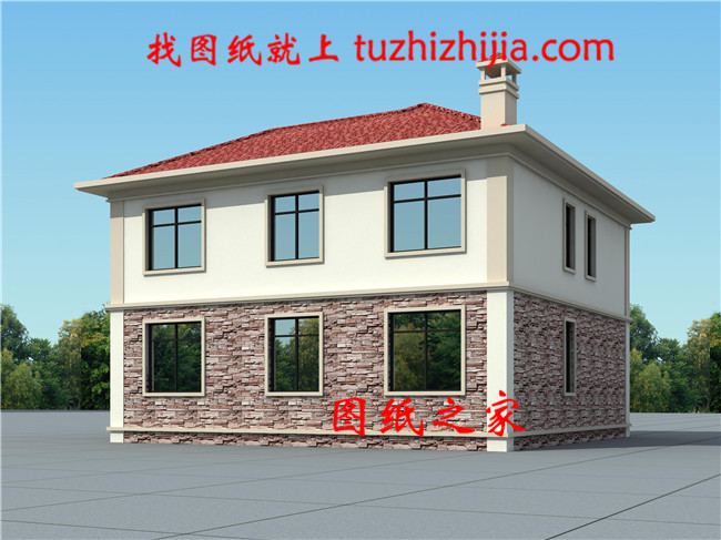 私人二層歐式別墅建筑設(shè)計圖