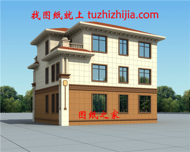 新農村私人別墅建筑設計施工圖，全套別墅設計圖紙