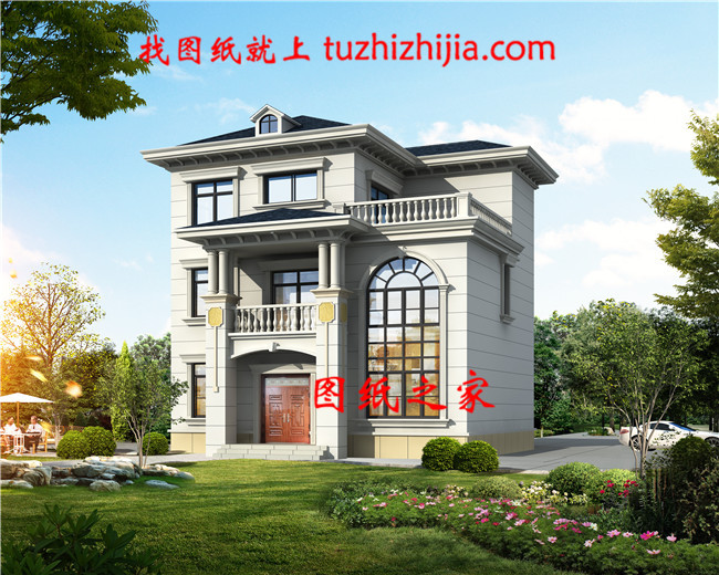 三層新農村自建小型別墅設計圖及效果圖