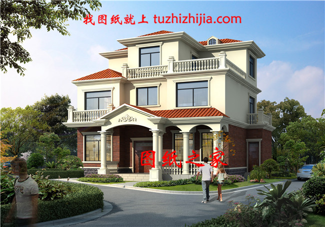 130平方米新農村自建三層別墅設計施工圖,13x11米