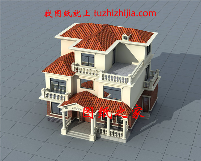 130平方米新農村自建三層別墅設計施工圖,13x11米