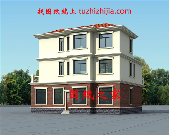 130平方米新農村自建三層別墅設計施工圖,13x11米