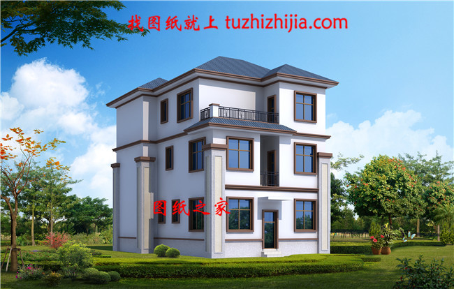 115平方米農(nóng)村三層別墅設(shè)計(jì)圖，預(yù)算30萬(wàn)左右