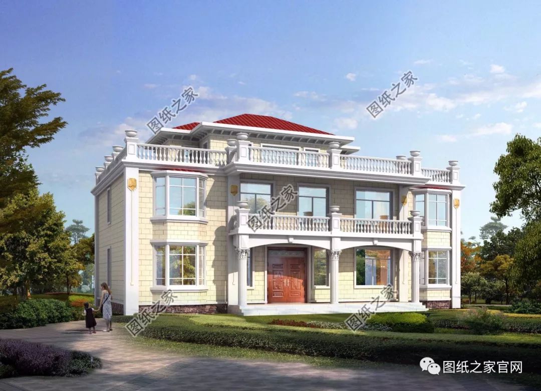 兄弟雙拼別墅二層、三層戶型方案大全（帶外觀圖片），想建雙拼的必看