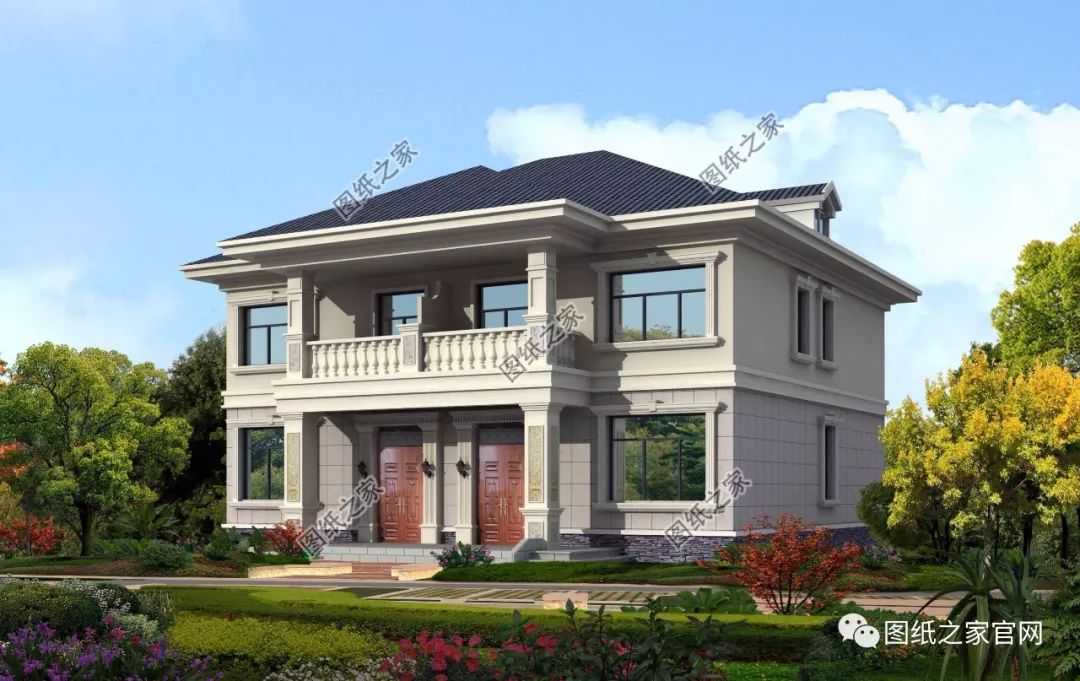 兄弟雙拼別墅二層、三層戶型方案大全（帶外觀圖片），想建雙拼的必看