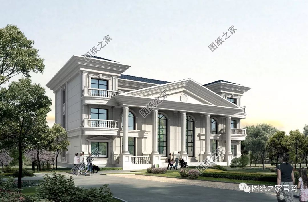 兄弟雙拼別墅二層、三層戶型方案大全（帶外觀圖片），想建雙拼的必看