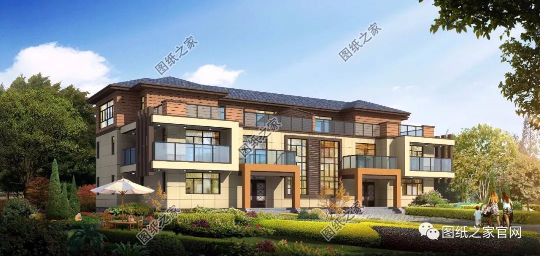 兄弟雙拼別墅二層、三層戶型方案大全（帶外觀圖片），想建雙拼的必看