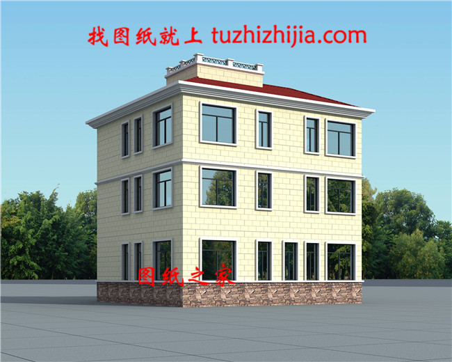 30萬造價三層別墅建筑設計圖紙,戶型利用率高