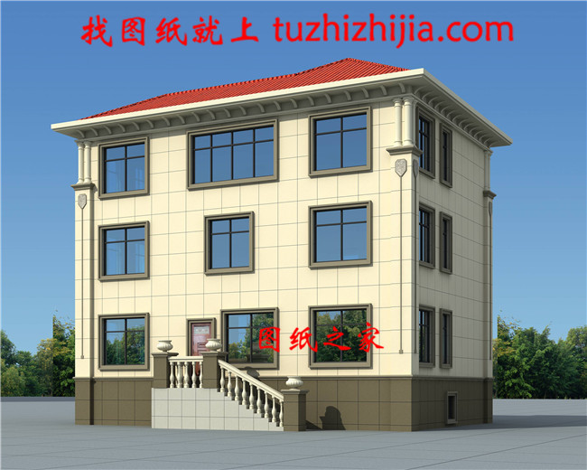 帶地下室三層別墅設計圖紙（含外觀效果圖），別墅設計方案