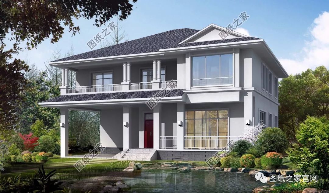 40款全新設(shè)計二層別墅外觀圖片大全，最漂亮的農(nóng)村二層小樓