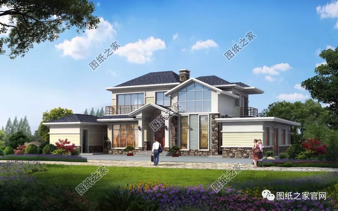 40款全新設(shè)計二層別墅外觀圖片大全，最漂亮的農(nóng)村二層小樓