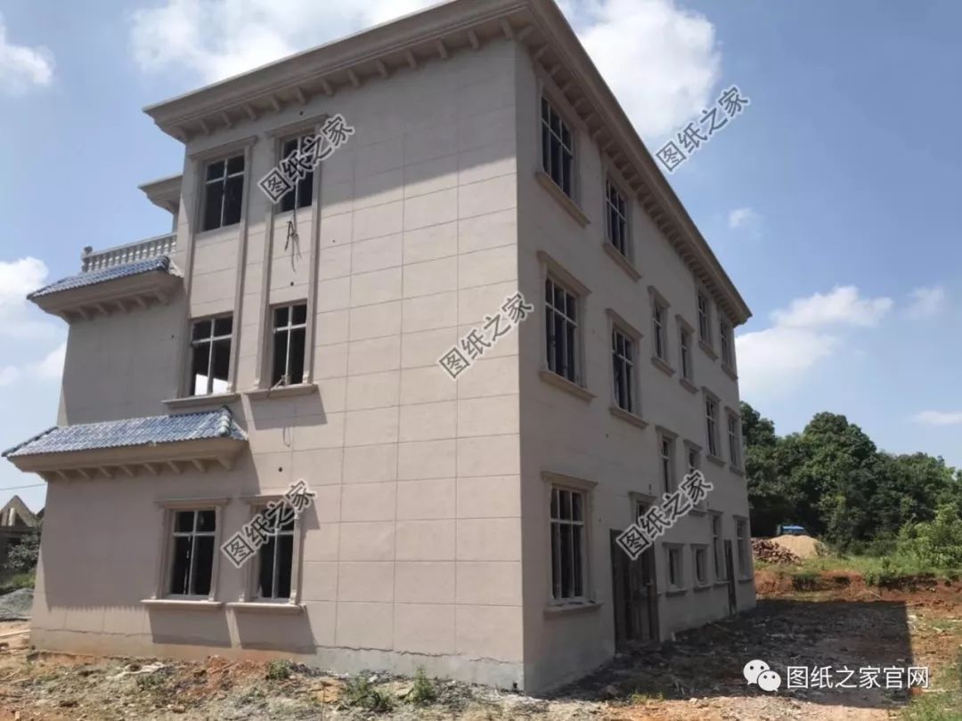 倆兄弟自建雙拼豪宅，大氣高端，主體只用50萬左右！【建房實拍】