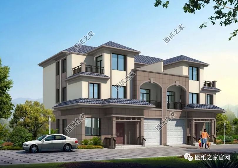 倆兄弟自建雙拼豪宅，大氣高端，主體只用50萬左右！【建房實拍】