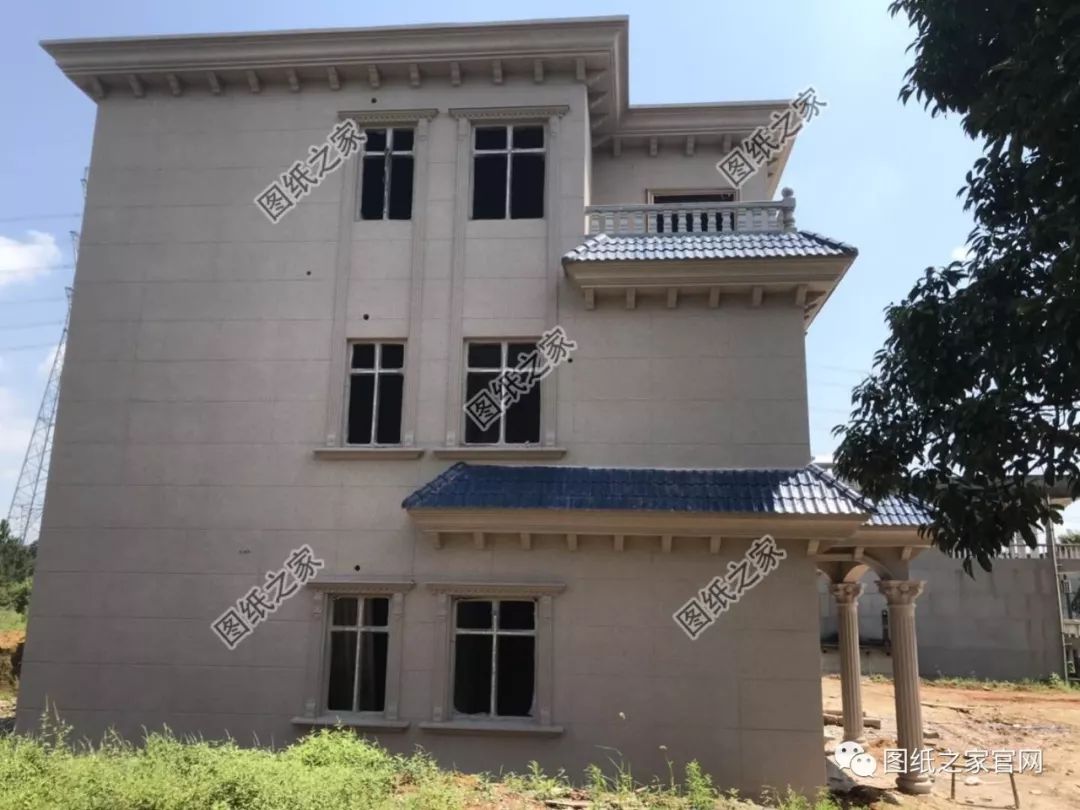 倆兄弟自建雙拼豪宅，大氣高端，主體只用50萬左右！【建房實拍】