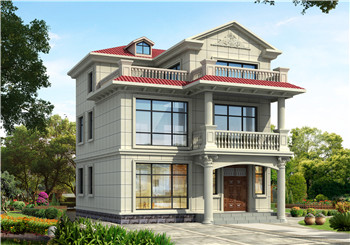 占地70平方米的三層獨棟別墅設計圖，小戶型自建房屋效果圖