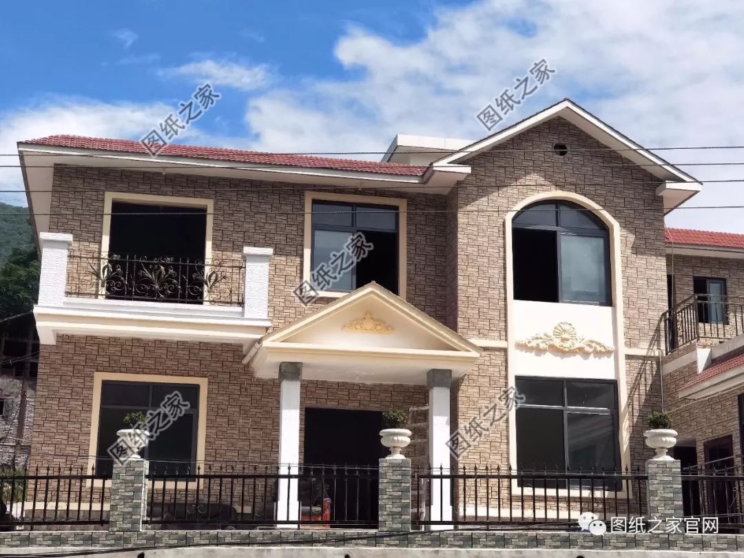 11×10米農村二層自建房施工圖，比效果圖還漂亮，村里看了都夸贊！【建房實拍】