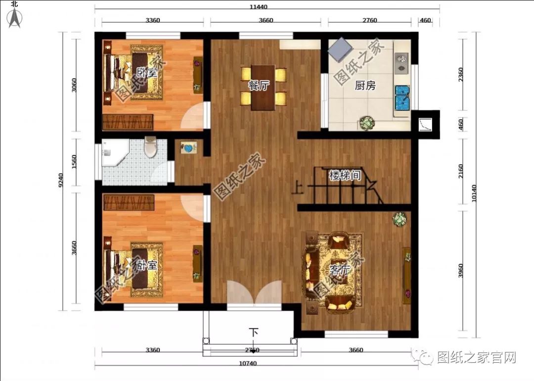11×10米農村二層自建房施工圖，比效果圖還漂亮，村里看了都夸贊！【建房實拍】