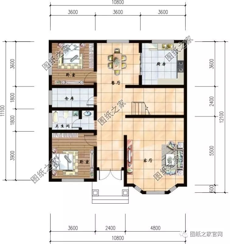 35萬建好農村復式二層小別墅，實拍完工圖，附施工戶型圖【建房實拍】
