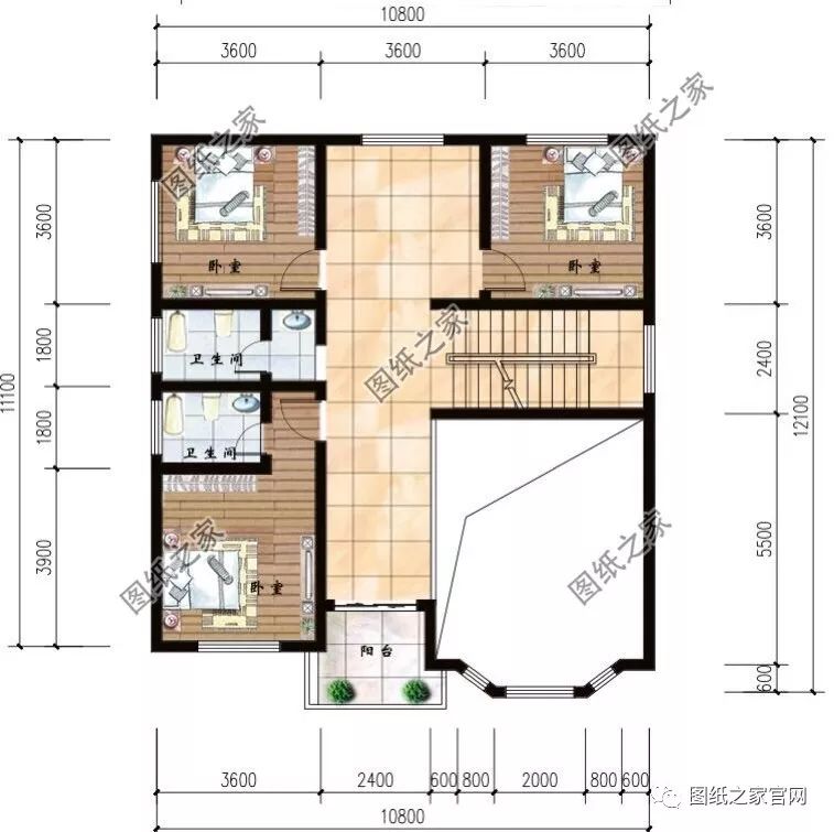 35萬建好農村復式二層小別墅，實拍完工圖，附施工戶型圖【建房實拍】