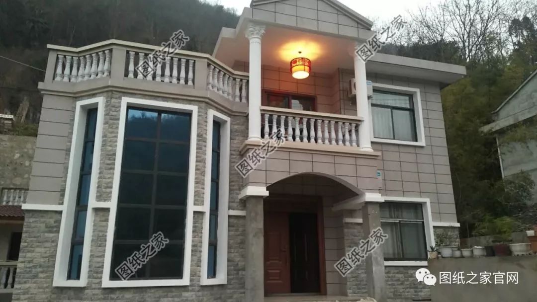 35萬建好農村復式二層小別墅，實拍完工圖，附施工戶型圖【建房實拍】