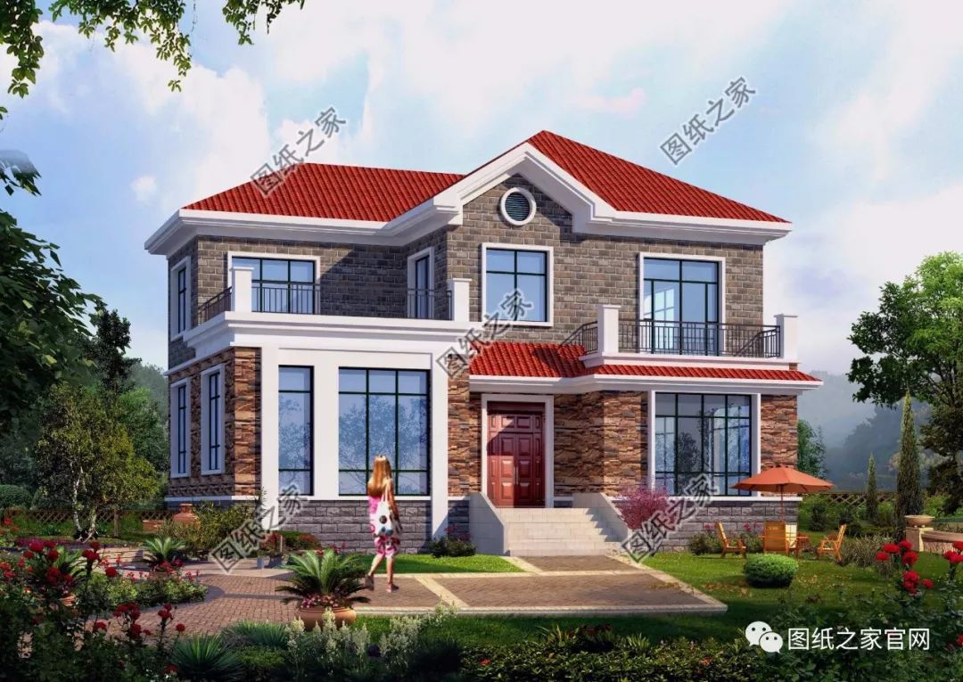 40款簡單實用的兩層住宅房子設計圖，20萬就能建，快來挑一款吧！