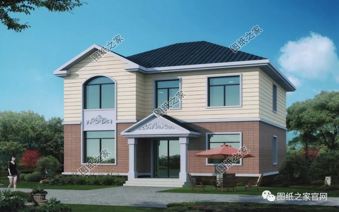 40款簡單實用的兩層住宅房子設計圖，20萬就能建，快來挑一款吧！