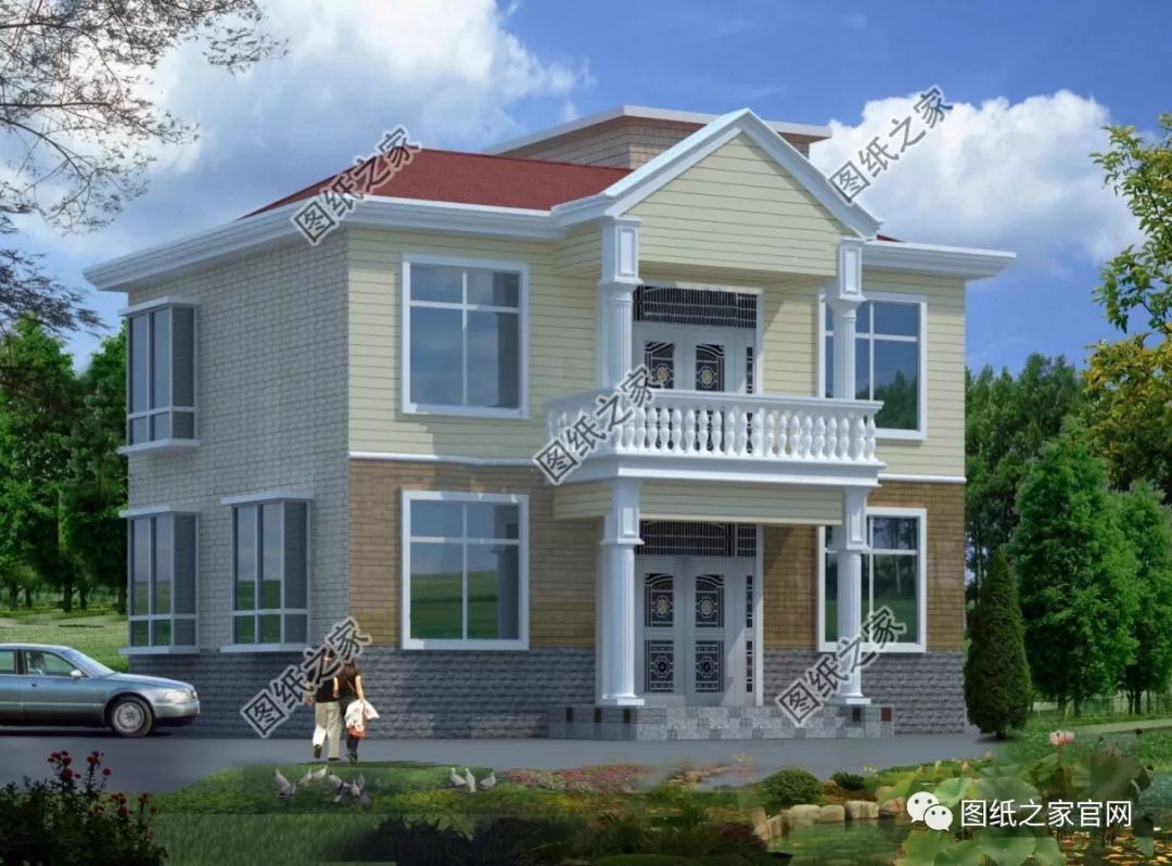 40款簡單實用的兩層住宅房子設計圖，20萬就能建，快來挑一款吧！