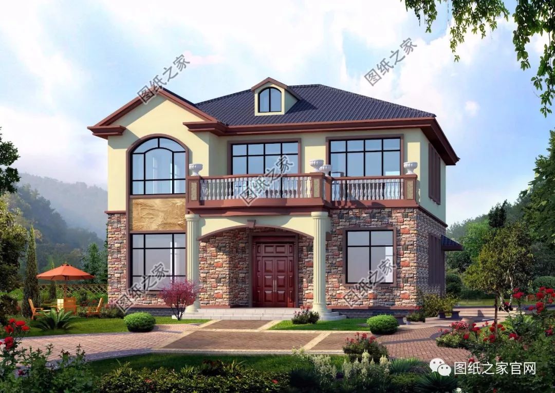 40款簡單實用的兩層住宅房子設計圖，20萬就能建，快來挑一款吧！