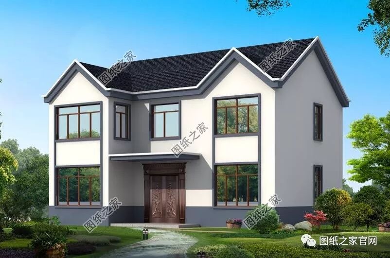 40款簡單實用的兩層住宅房子設計圖，20萬就能建，快來挑一款吧！