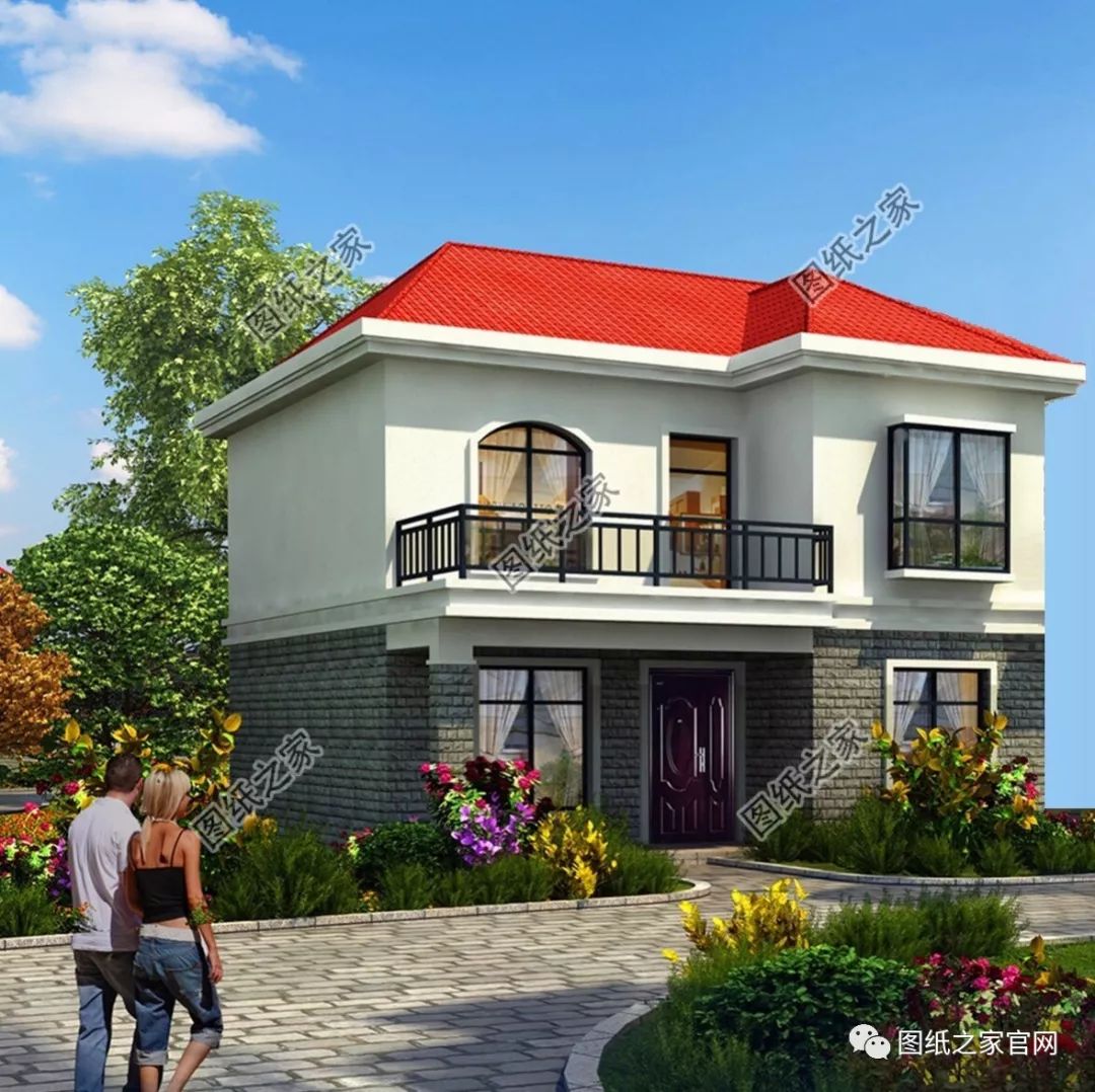 40款簡單實用的兩層住宅房子設計圖，20萬就能建，快來挑一款吧！