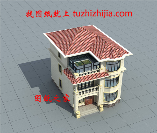 新農村現代別墅建筑設計圖紙（含外觀效果圖）