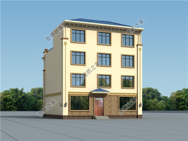 廣東新農村四層房屋設計圖紙，適合農村自建