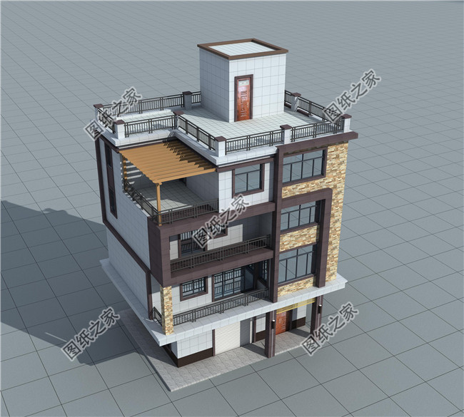 80平方米農村四層房屋設計圖紙及效果圖