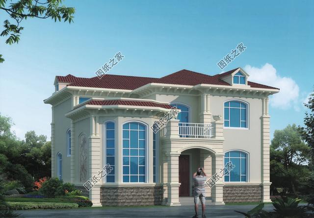 實(shí)拍二層歐式小別墅完工圖，漂亮，實(shí)用