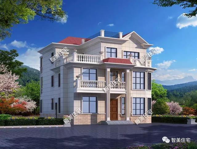 兩棟寬11-12米間的住宅設計圖，外觀漂亮布局好，保證你喜歡